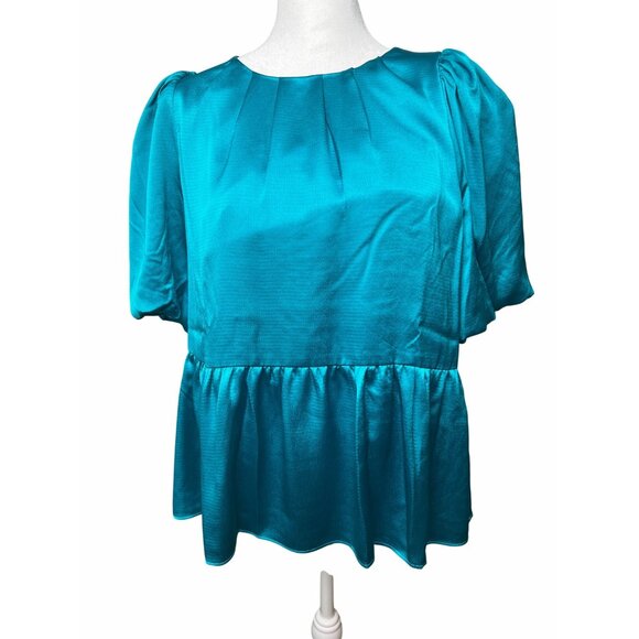 Lilly Pulitzer Blakelynn Elbow Sleeve Top Blue Rhapsody Size 6 - Picture 11 of 16